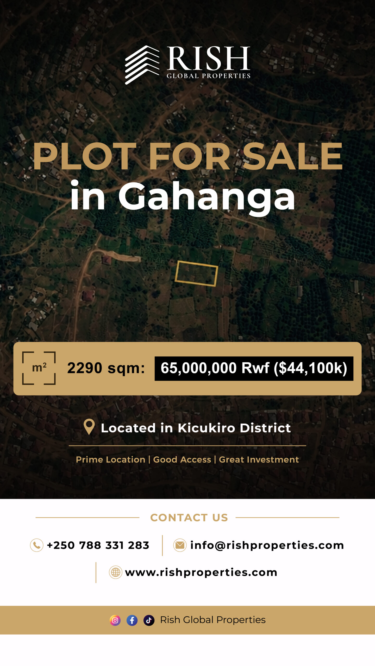 Plot for Sale in Kicukiro, Gahanga (Nunga)